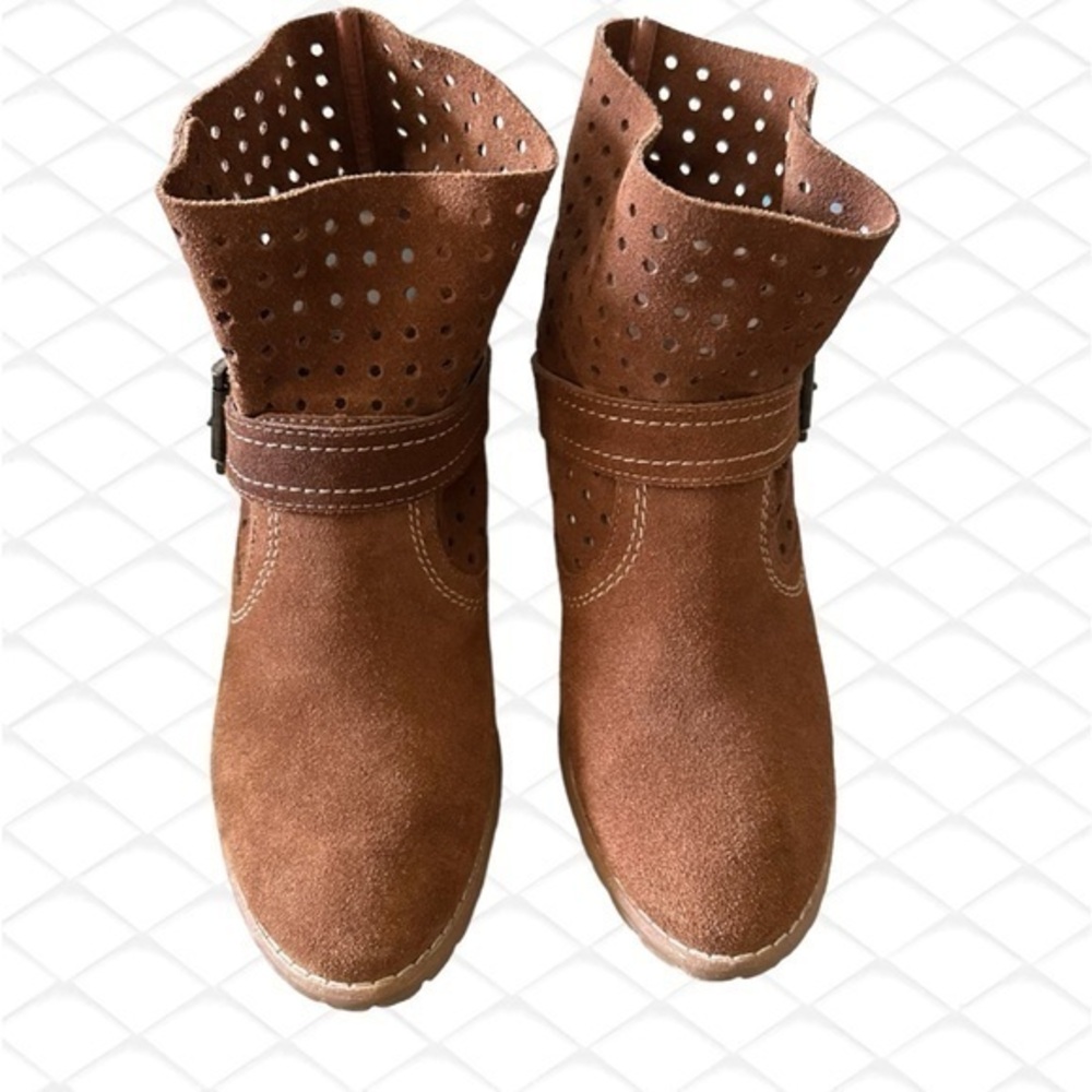 Restricted Suede Booties Size 8